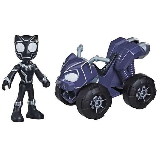 SPIDEY SET FIGURA Y CUATRICICLO BLACK PANTHER image 4