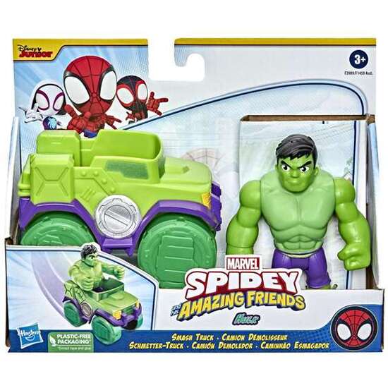 SPIDEY SET FIGURA Y CAMIÓN DEMOLEDOR HULK image 2