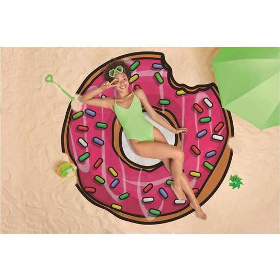 TOALLA MICROFIBRA ESTAMPADA SWEET BAGEL 155X155 CM image 1