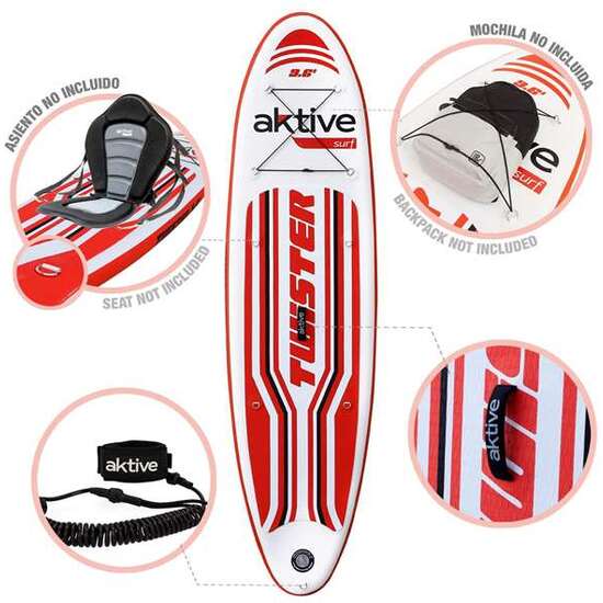 TABLA PADDLE SURF CON ACCESORIOS AKTIVE PRO 290X75X15 CM image 2