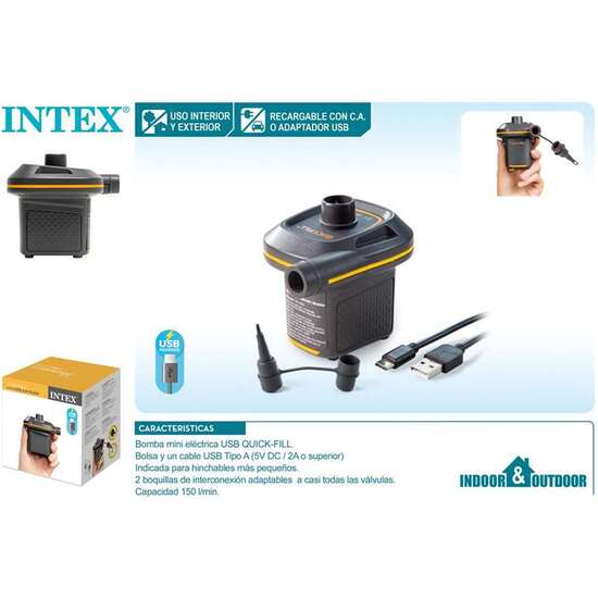 HINCHADOR ELECTICO QUICKFILL CON CARGADOR USB AIR PUMP image 5