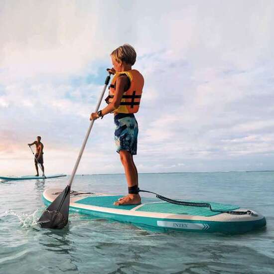 TABLA HINCHABLE PADDLE SURF AQUA QUEST 244X76X13 CM CON REMO CON MANGO DE ALUMINIO Y ACCESORIOS image 2