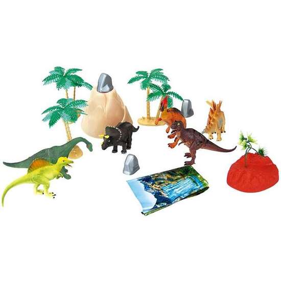 FIGURAS ANIMALES DINOSAURIOS EN BOTE 30 PZAS - MODELOS SURTIDOS image 0