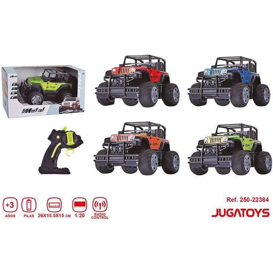 COCHE RADIO CONTROL 4X4 METAL, ESCALA1:20 . 26X15.5X15CM - MODELOS SURTIDOS image 1