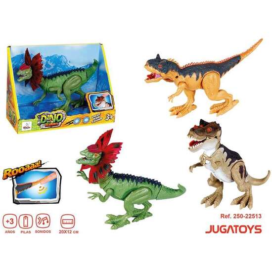 FIGURA DINOSAURIO INIVIDUAL CON SONIDOS 20X12CM, - MODELOS SURTIDOS image 1