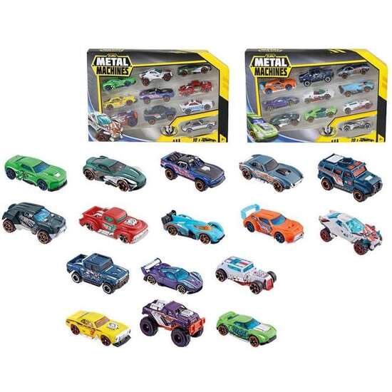 COCHES METAL MACHINE PACK 10 UNIDADES - MODELOS SURTIDOS image 0