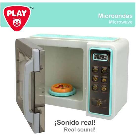 MICROONDAS ELECTRONICO CON LUZ Y SONIDO PLAYGO 17X24X11 CM image 3