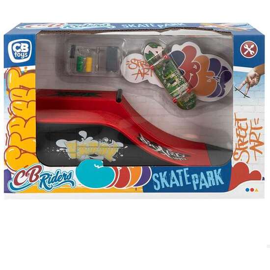 MINI MONOPATIN DE DEDO Y SKATE PARK. CONTIENE 16 PIEZAS. 24X10 CM - MODELOS SURTIDOS image 4