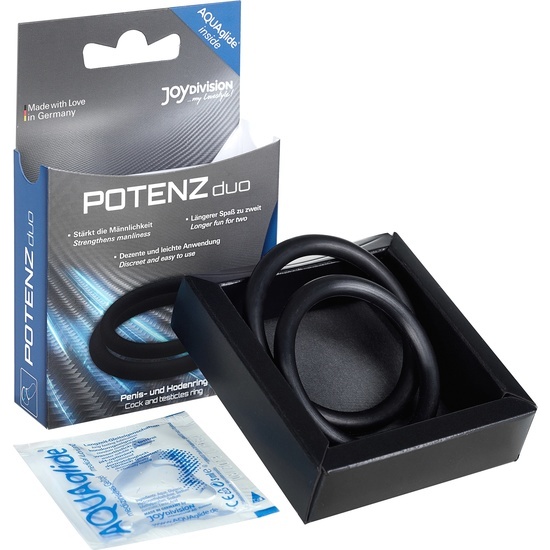 POTENZ DUO RINGS MEDIUM BLACK image 0