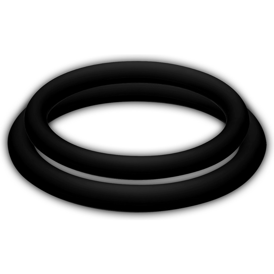 POTENZ DUO RINGS MEDIUM BLACK image 2