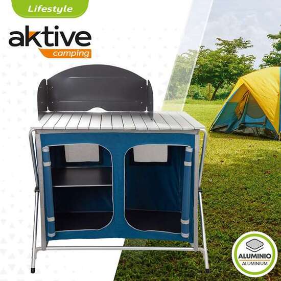 COCINA DE CAMPING ALUMINIO + TEXTIL 88X51X81/111CM image 5