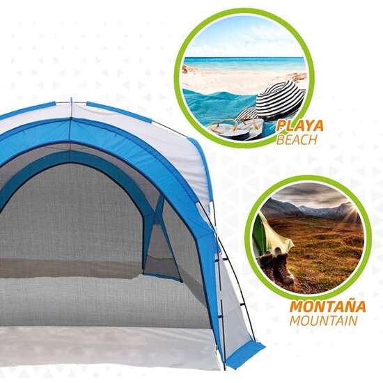 CARPA DE CAMPING CON MOSQUITERAS 350X350X260 CM image 5