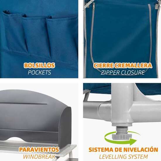 COCINA DE CAMPING ALUMINIO + TEXTIL 172X35X80/111CM image 4