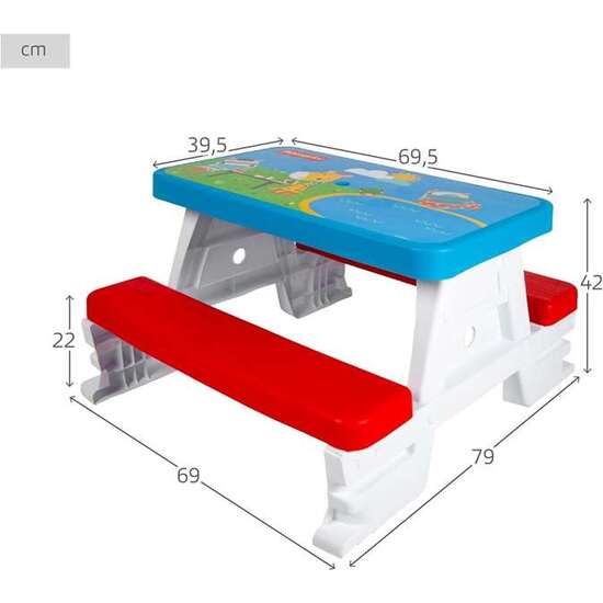 MESA PICNIC INFANTIL FISHER PRICE 85X18X50,5 CM image 2