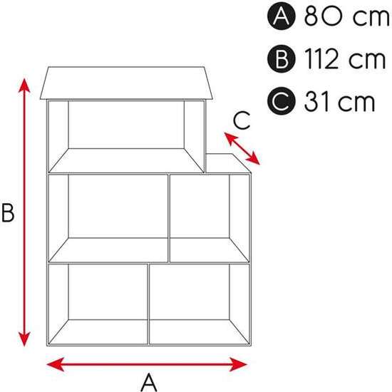 CASA DE MUÑECAS DE MADERA 80X31X112 CM image 4