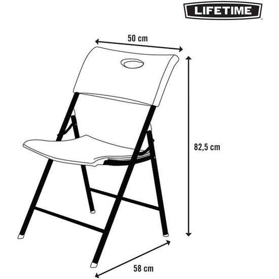 SILLA PLEGABLE PACK DE 4 LIFETIME 50X58X83 CM image 5