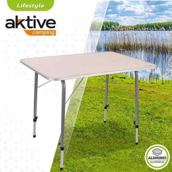 MESA DE CAMPING REGULABLE EN ALTURA 80X60XH50/69 CM image 3