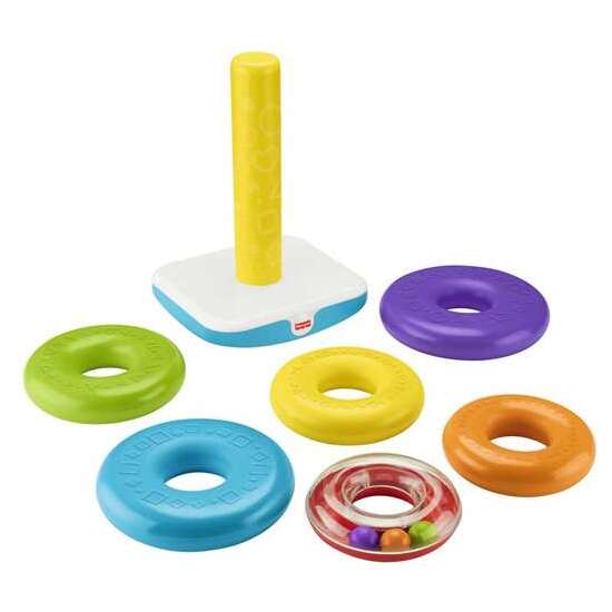 PIRÁMIDE BALANCEANTE GIGANTE FISHER PRICE MÁS DE 35 CM image 1