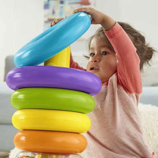 PIRÁMIDE BALANCEANTE GIGANTE FISHER PRICE MÁS DE 35 CM image 3