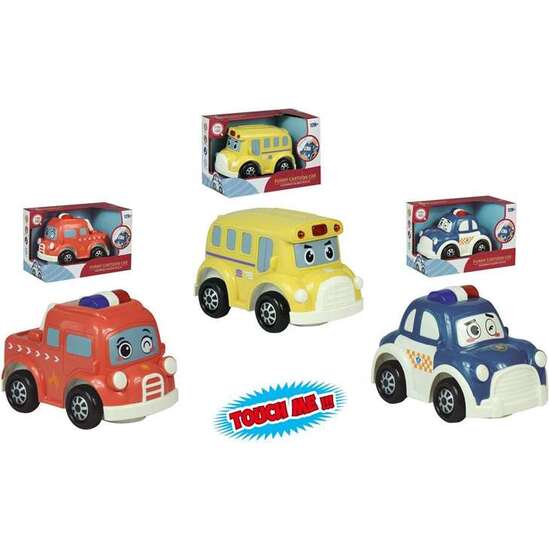 COCHE INFANTIL, POLICÍA, BOMBERO Y AUTOBÚS CON SONIDOS, 22X11X14CM - MODELOS SURTIDOS image 0