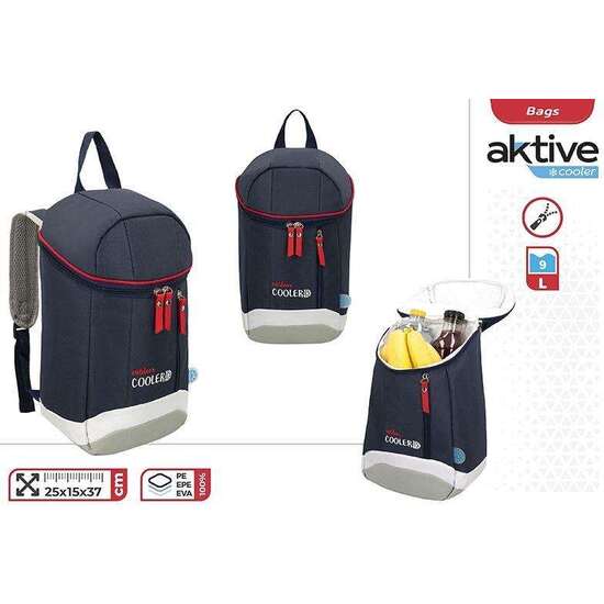 NEVERA TERMICA MOCHILA OUTDOOR COOLER 9 LITROS 25X15X37 CM image 1