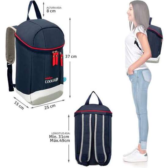 NEVERA TERMICA MOCHILA OUTDOOR COOLER 9 LITROS 25X15X37 CM image 2