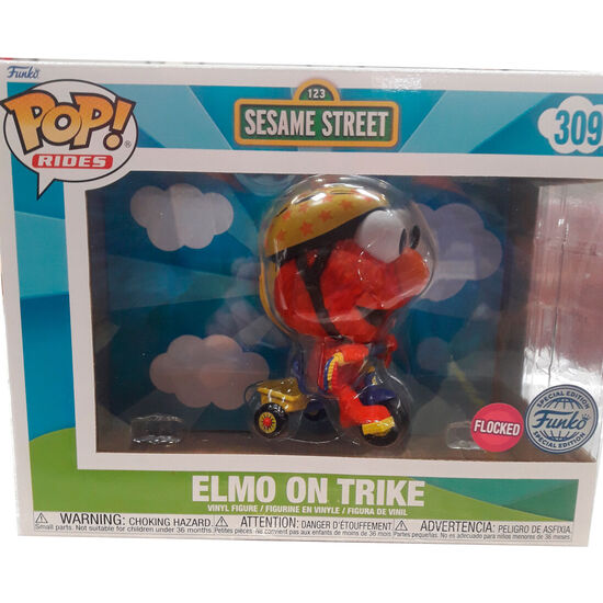 FIGURA POP RIDER BARRIO SESAMO ELMO ON TRIKE EXCLUSIVE image 0