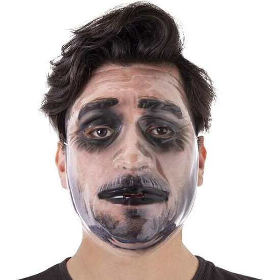 1/2 TRANSPARENT PVC MASK image 0