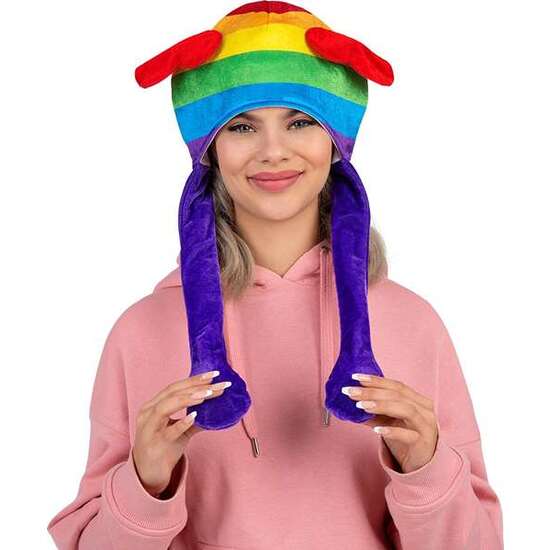 GORRO ARCO IRIS CON OREJAS TALLA ÚNICA image 0