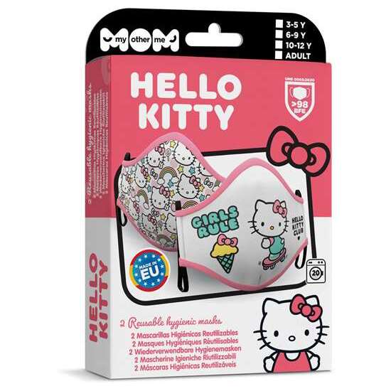 HELLO KITTY PREMIUM HIGIENIC MASK 10-12 Y image 1