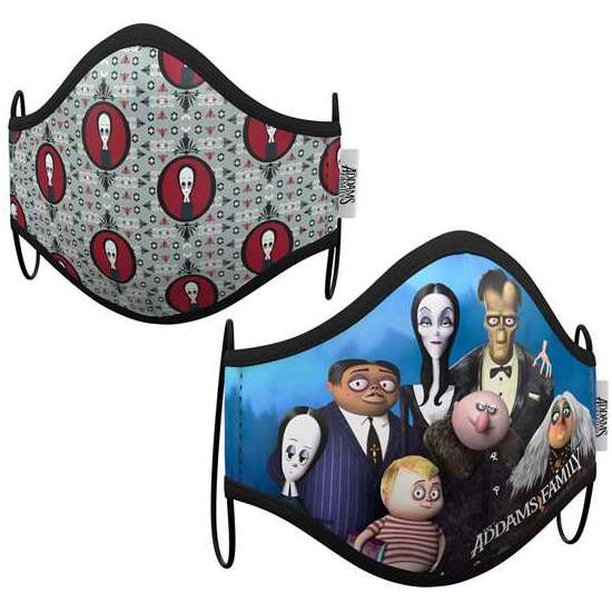 ADDAMS FAMILY PREMIUM HIGIENIC MASK 6-9 Y image 1