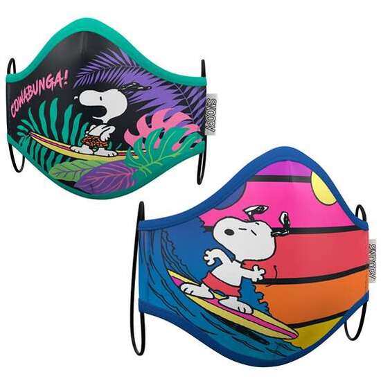 SNOOPY PREMIUM HIGIENIC MASK SUMMER LIMITED EDITION 10-12 Y image 0