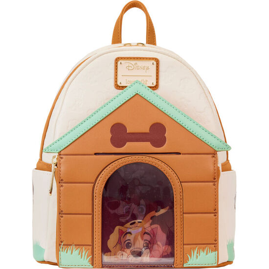 MOCHILA LENTICULAR I HEART DOGS DOG HOUSE DISNEY LOUNGEFLY 26CM image 0