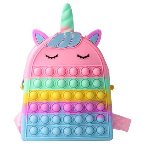 MOCHILA POP-IT UNICORNIO (16,5X20X6CM) image 0