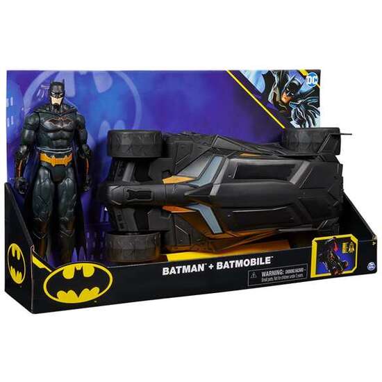 BATMOVIL CON FIGURA BATMAN 30CM image 0