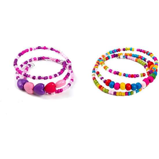 PULSERA EN ESPIRAL DE BOLITAS DE COLORES - MODELOS SURTIDOS image 0