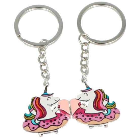 SET DE 2 LLAVEROS DE UNICORNIO BEST FRIENDS FOREVER image 0