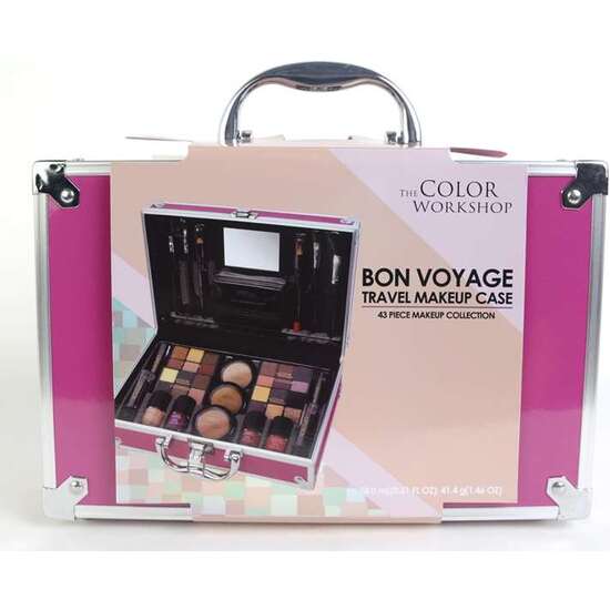 MALETIN MAQUILLAJE ROSA BON VOYAGE TRAVEL 25,60X18,50X9,5 CM image 2