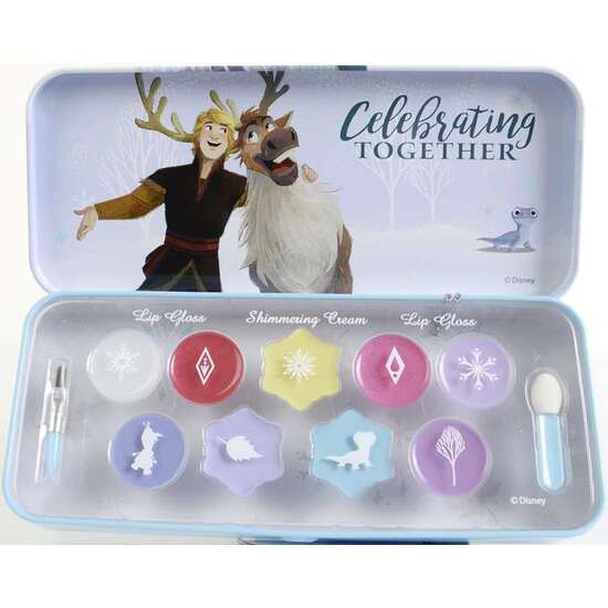 ESTUCHE METALICO MAQUILLAJE FROZEN ADVENTURE LABIOS Y SOMBRAS 18,3X7,8X2 CM image 2