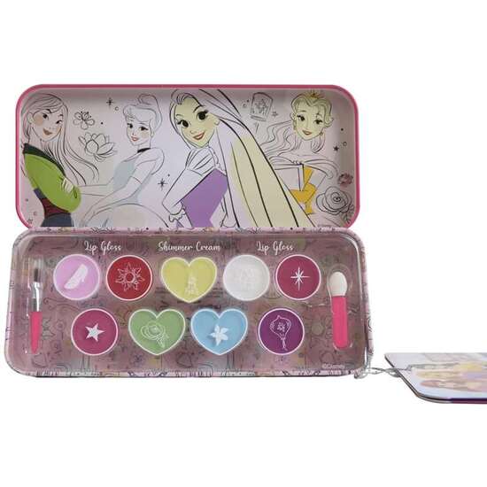 ESTUCHE METALICO MAQUILLAJE PRINCESAS image 0