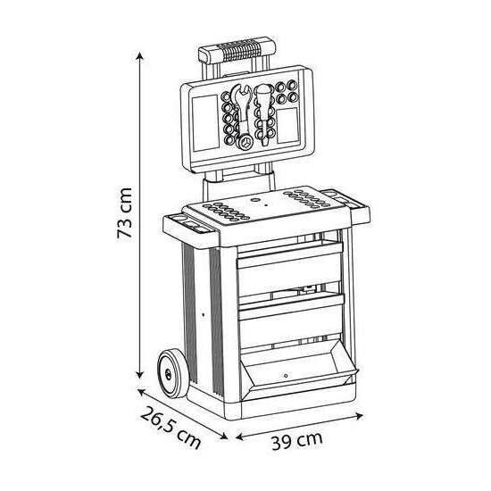 TROLLEY HERRAMIENTAS CON RUEDAS DIY SPIDEY PARA CONSTRUIR TU PROPIO COCHE. 73X39X26,5 CM image 2