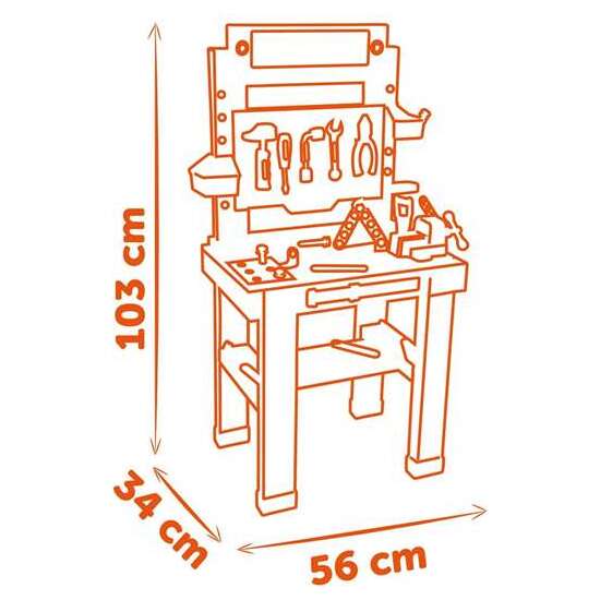 BANCO DE TRABAJO BLACK&DECKER CON 79 ACCESORIOS. 103X56X34 CM image 4