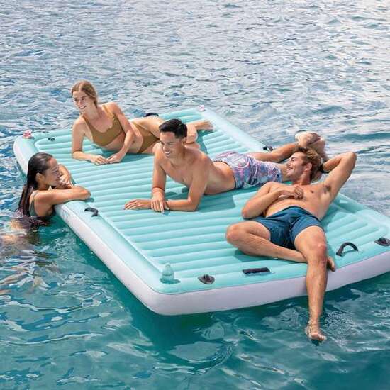 COLCHONETA HINCHABLE WATER LOUNGE CAPACIDAD 4 PERSONAS (400 KG) 310X183 CM image 4