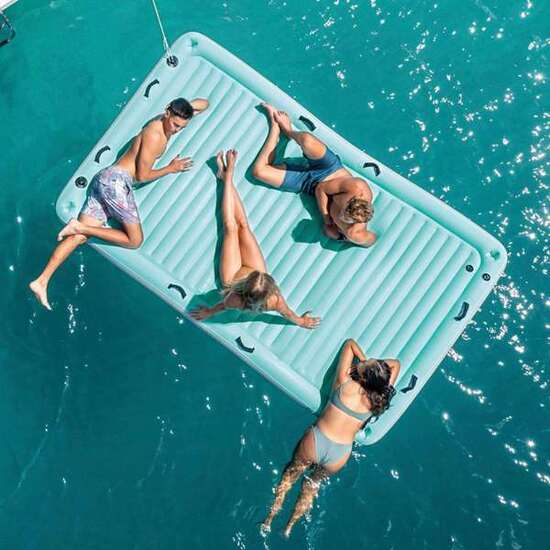 COLCHONETA HINCHABLE WATER LOUNGE CAPACIDAD 4 PERSONAS (400 KG) 310X183 CM image 5