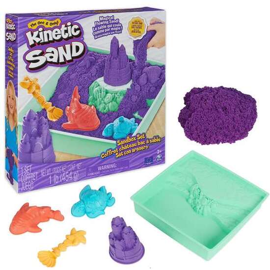 ARENA MOLDEABLE KINETIC SAND MORADO, AZUL O VERDE 26,9X28,3X6,35CM - MODELOS SURTIDOS image 2