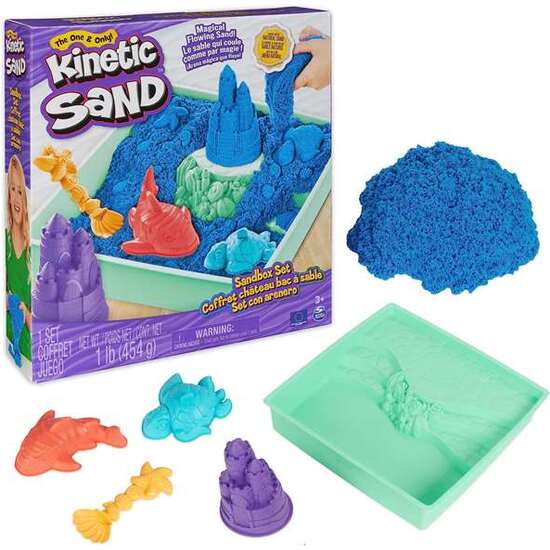 ARENA MOLDEABLE KINETIC SAND MORADO, AZUL O VERDE 26,9X28,3X6,35CM - MODELOS SURTIDOS image 3