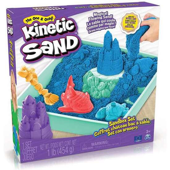 ARENA MOLDEABLE KINETIC SAND MORADO, AZUL O VERDE 26,9X28,3X6,35CM - MODELOS SURTIDOS image 5