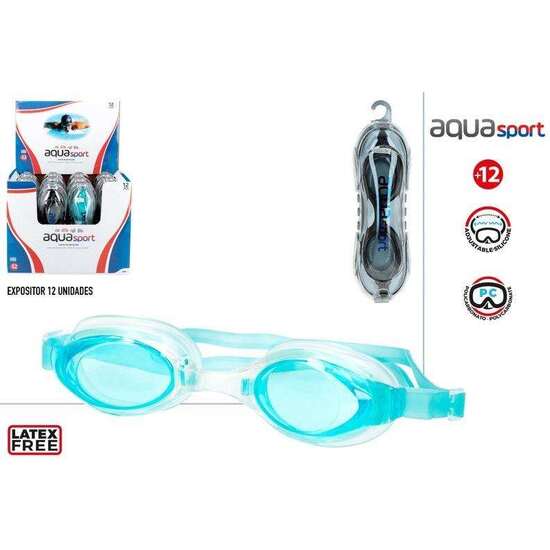 GAFAS DE NATACIÓN ADULTO CON CAJA DE PLASTICO 6X6X19 CM - MODELOS SURTIDOS image 1