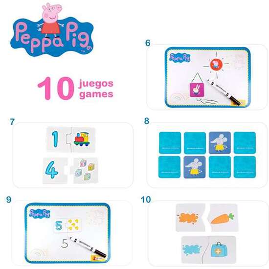 PUPITRE PEPPA PIG SUPER ESCRITORIO EDUCATIVO CON ACCESORIOS. 30X48X38 CM image 1