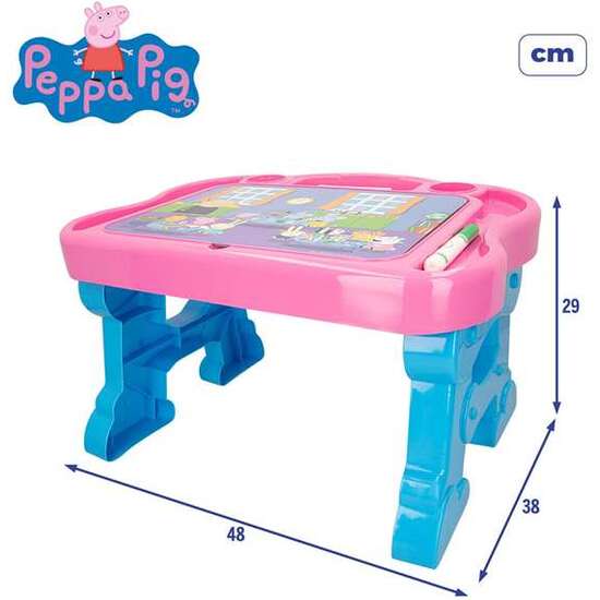 PUPITRE PEPPA PIG SUPER ESCRITORIO EDUCATIVO CON ACCESORIOS. 30X48X38 CM image 4